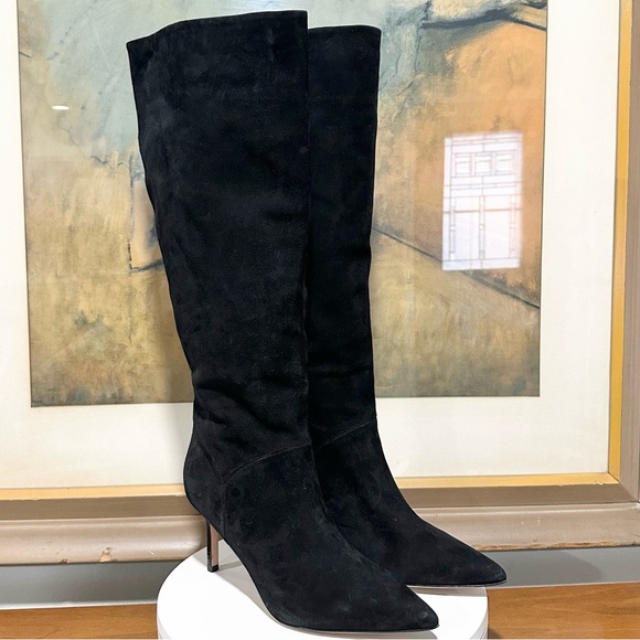 🌹VERONICA BEARD🌹 Lisa Knee High Boot Wide Calf In Black Size: 9M - Picture 5 of 16